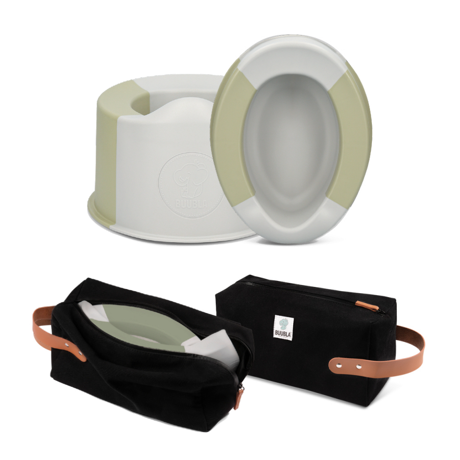 Set skládací nočník a obal Buubla - Forest Green