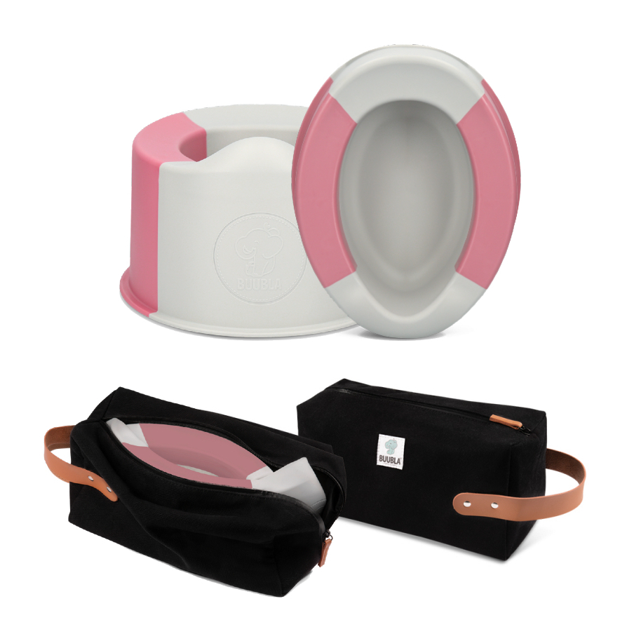 Set skládací nočník a obal Buubla - Old Rose