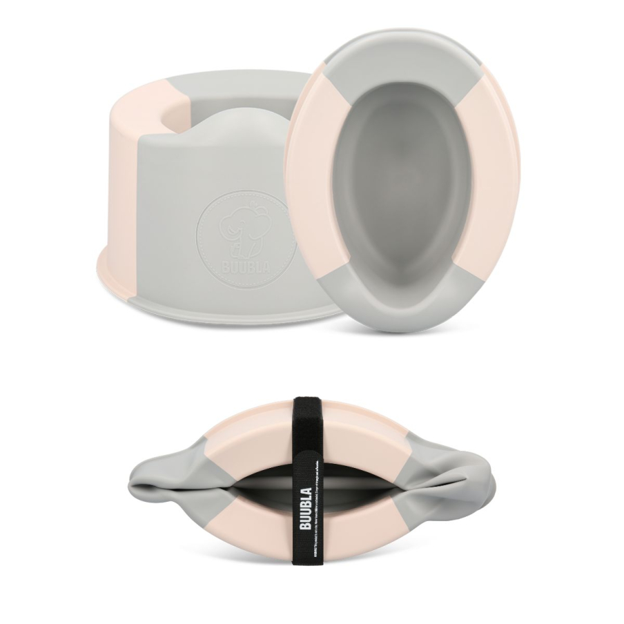 Skládací cestovní nočník Buubla - Dusty Pink