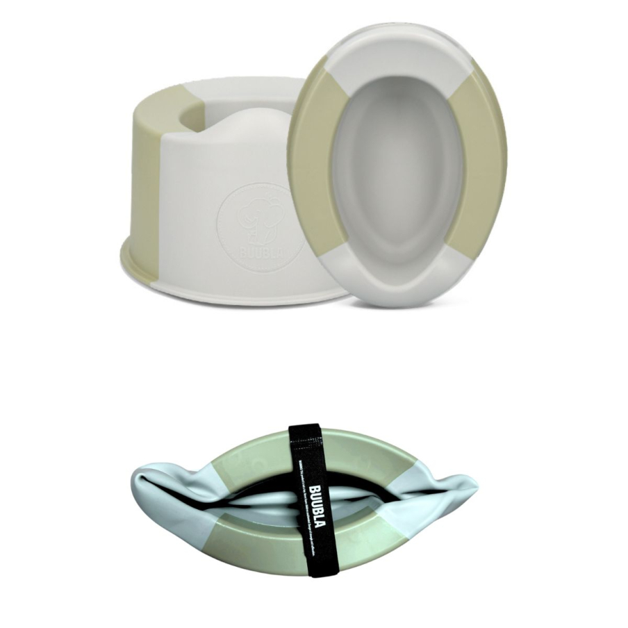 Skládací cestovní nočník Buubla - Forest Green