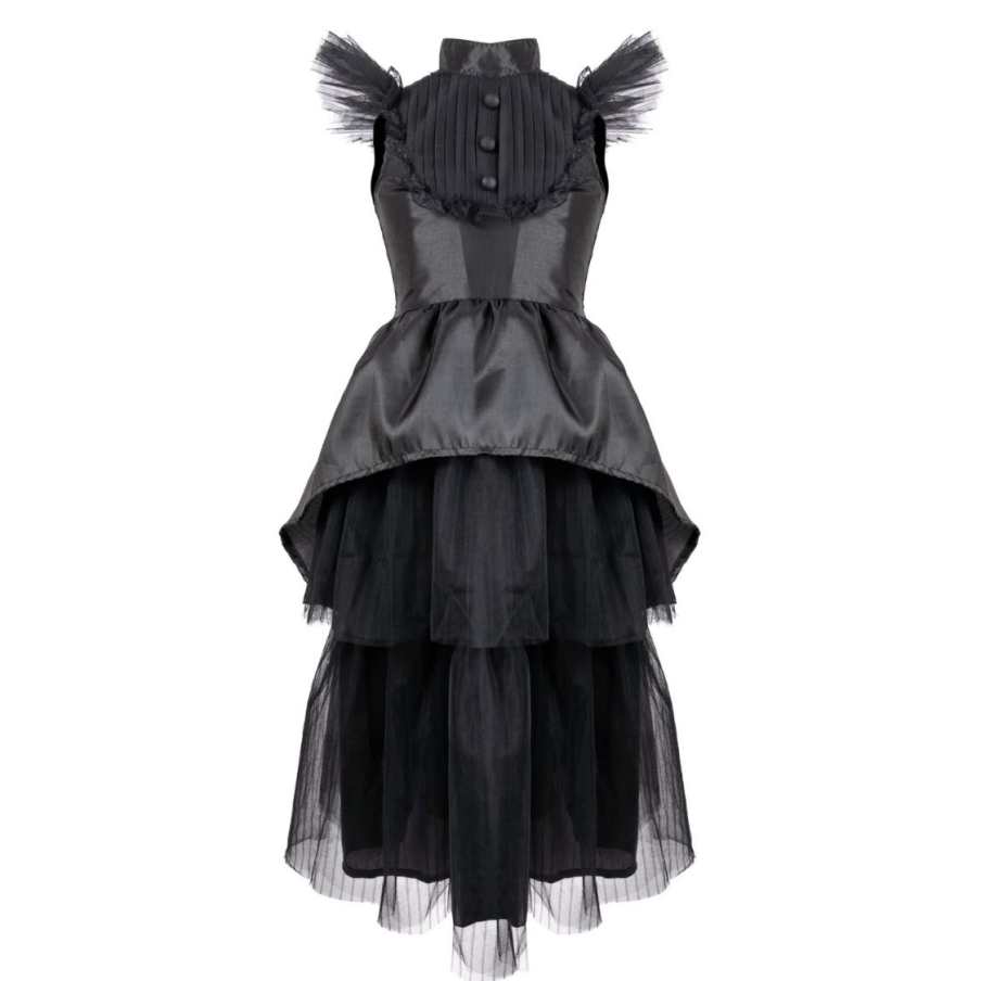 Kostým pro holčičku Wednesday Great Pretenders - Gothic