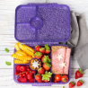 Lekkabox svačinový box 4 sekce Glamour - Purple