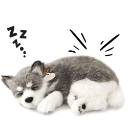 Realistický dýchací pejsek 25cm Perfect Petzzz - Sibiřský husky