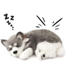 Realistický dýchací pejsek 25cm Perfect Petzzz - Sibiřský husky