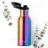 Nerezová lahev s pítkem 500ml Lekkabox - Rainbow